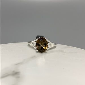 NEW Smokey Topaz Sterling Silver Ring
